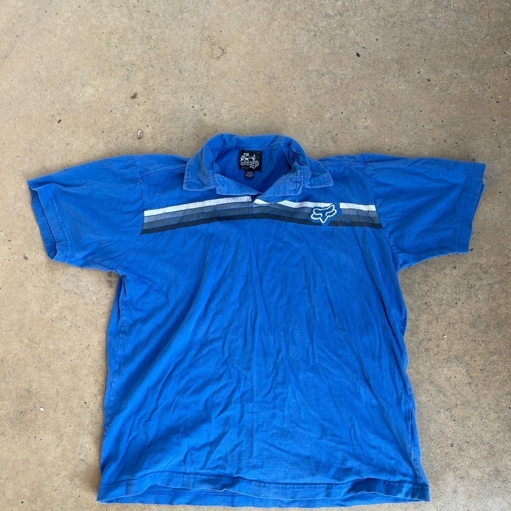 Fox Racing Blue Polo Shirt